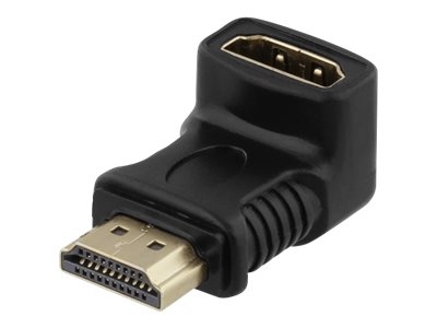Deltaco Hdmi-14G - Hdmi-Adapter - Hdmi (Stecker) Auf Hdmi (Buchse) - Schwarz - Gewinkelt