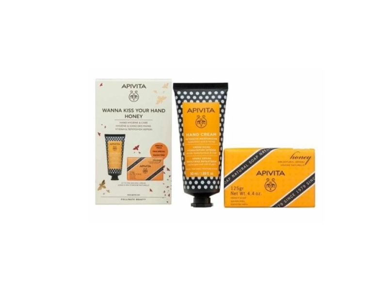 Apivita Honey Hand Cream 50G And Natural Solid Soap 125G