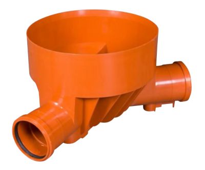 Rense-insp.brønd 425-160mm T4 - lige gennemløb og H. tilløb for glat rør. Kaczmarek PP