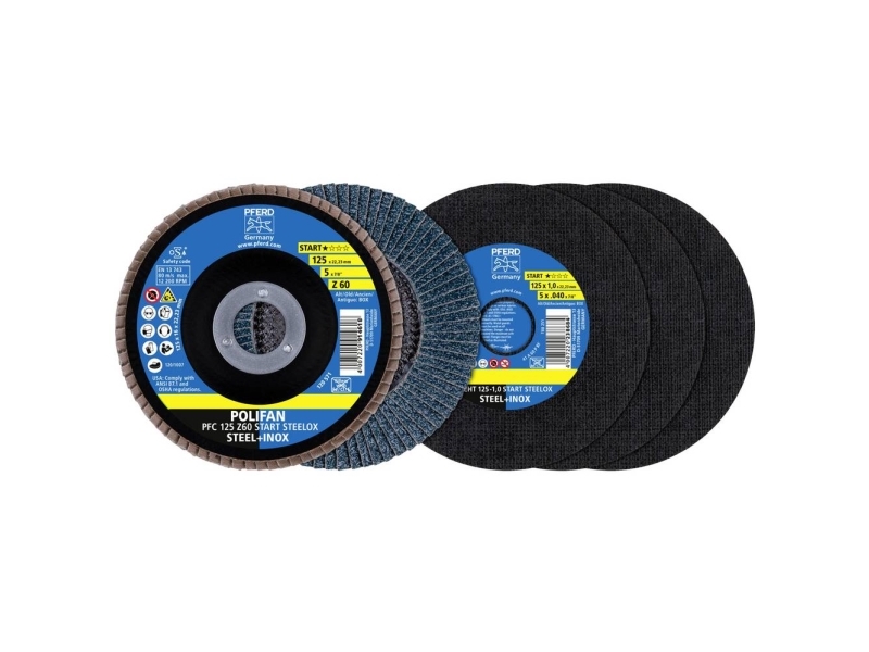 Pferd Tools 69198299 Metalskive Til Slibning Diameter 125 Mm 60 1 Set