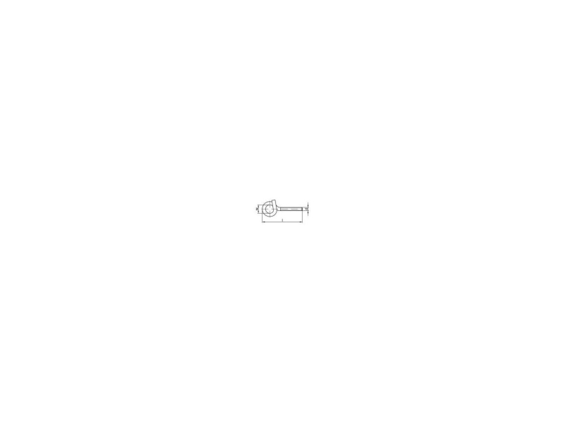 TOOLCRAFT 159629 Stærk loft krog 12 cm Galvaniseret stål M10 20 stk