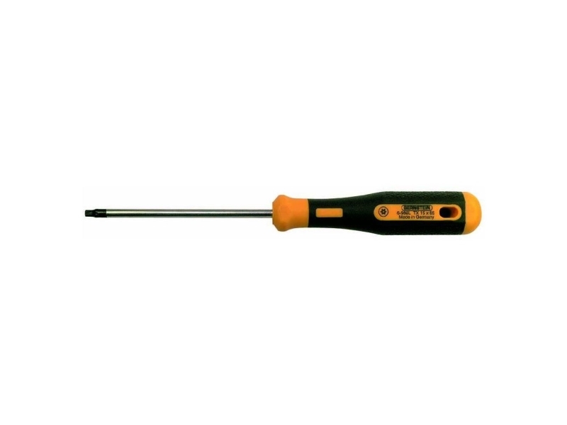 BERNSTEIN Tools for Electronics Bernstein Werkzeugfabrik Værksted Torx-skruetrækker Størrelse T 10 Klinge-længde: 85 mm 1 stk