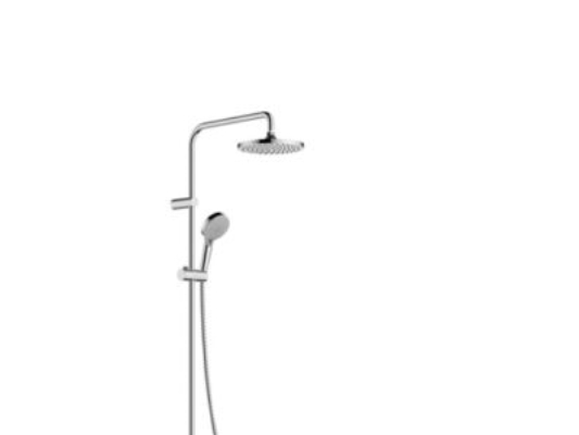 Hg Vernis Blend Showerpipe - Ecosmart Krom