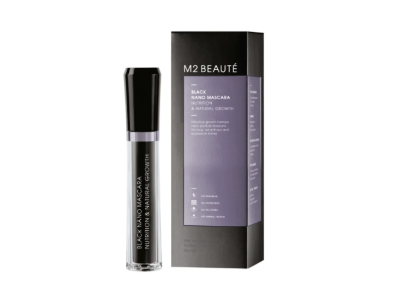 M2 Beauté Black Nano Mascara Nutrition & Natural Growth 6 Ml