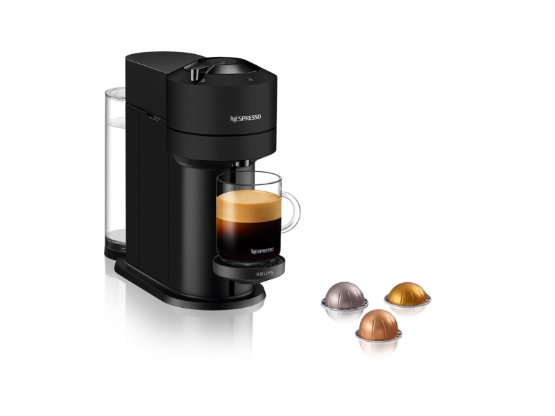 Krups Vertuo Next Xn910n, Kapsel Kaffemaskine, 1,1 L, Kaffekapsel, 1500 W, Sort