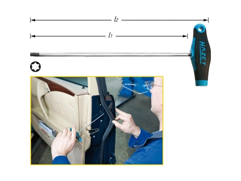 Hazet HAZET Workshop Torx-skruvmejsel Storlek T 20 Bladlängd: 200 mm | Verktyg & Verkstad - Skruvmejsel - Torxmejlslar | GameStuff