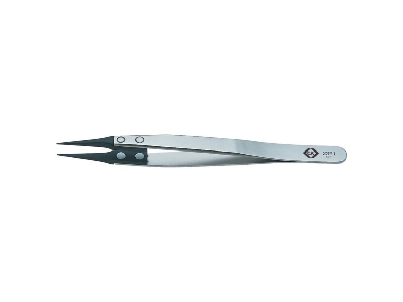 C.K CarbofibESD Tweezer 2391 - 130mm C.K. T2391