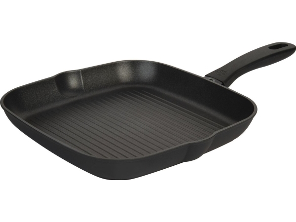 Ballarini 75002-924-0, Quadratisch, Grillpfanne, Schwarz, Keravis, Aluminium, Gas, Induktion