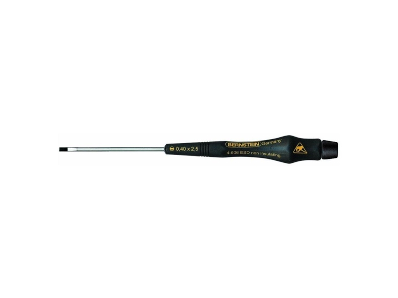 BERNSTEIN Tools for Electronics Bernstein Werkzeugfabrik Elektronik og finmekanik Kærv-skruetrækker Klinge-bredde: 3 mm Klinge-længde: 60 mm