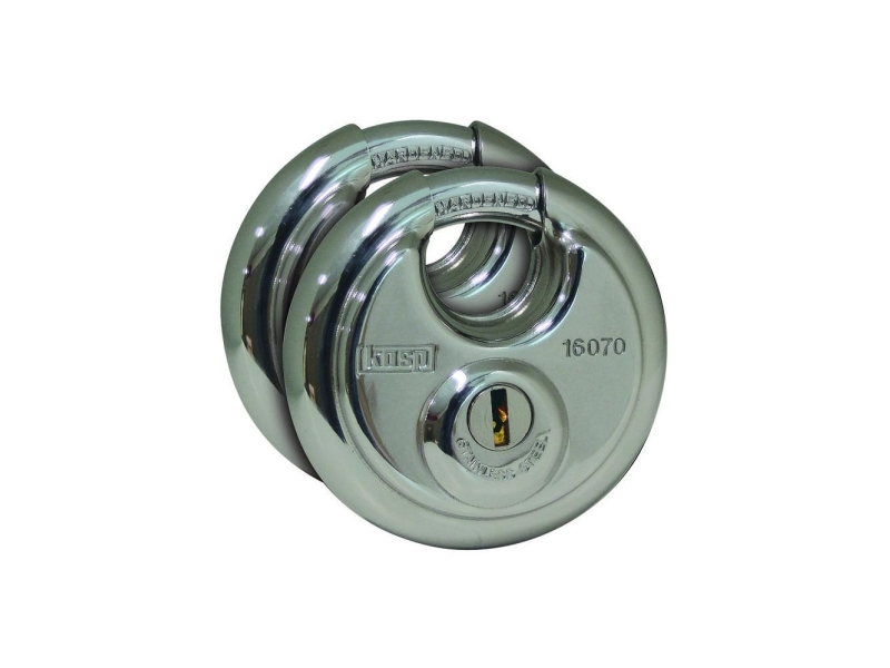 Kasp K16070D2 riippulukko hopea avainlukko