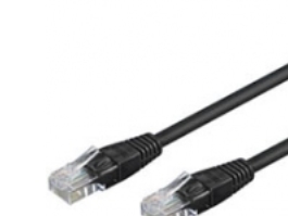 Netzwerkkabel Cat 5E, U/Utp, Schwarz, 0,25 M
