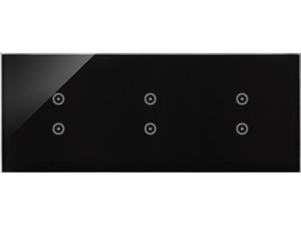 Kontakt-Simon Touchpanel 3 Module Vertikal 2 Touch-Felder, 2 Touch-Felder, 2 Touch-Felder, Feste Lava Dstr3333/73