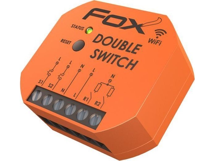 F&F dobbelt relæ Double Switch Wi-R2S2-P