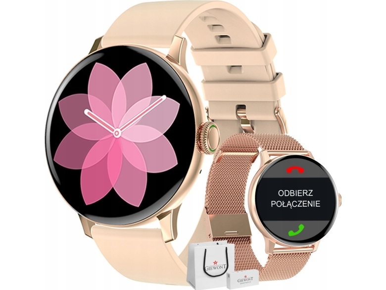Smartwatch Giewont Gw330-1 Guldfarvet (Gw330-1)