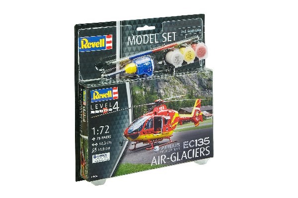 Revell 64986 Ec135 Air-Glaciers Model Set, 144 År