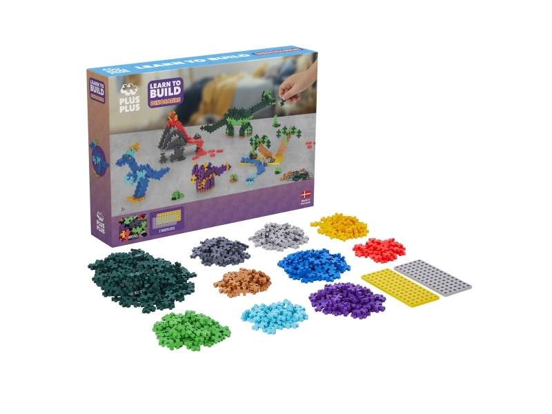 Plus-Plus Learn To Build Dinosaurs