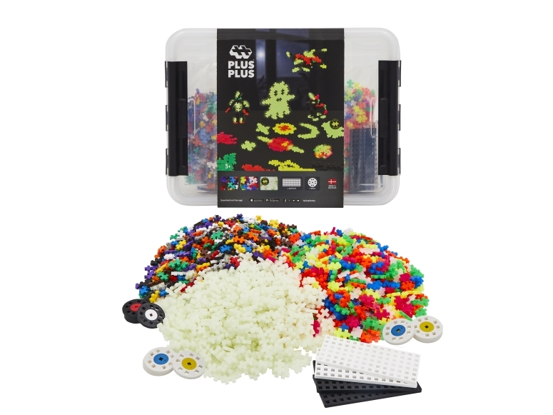 Plus-Plus Build And Glow Storage Box / 2000 Pcs