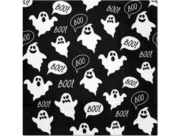 Ghost Napkins 33X33cm 20Pcs