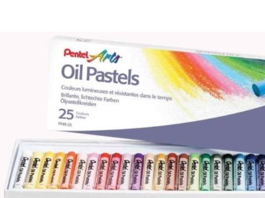 Pentel 0100525, 25 styck | Skola & Hobby - Solida färger - Färgkritonger för skolanvändning | GameStuff
