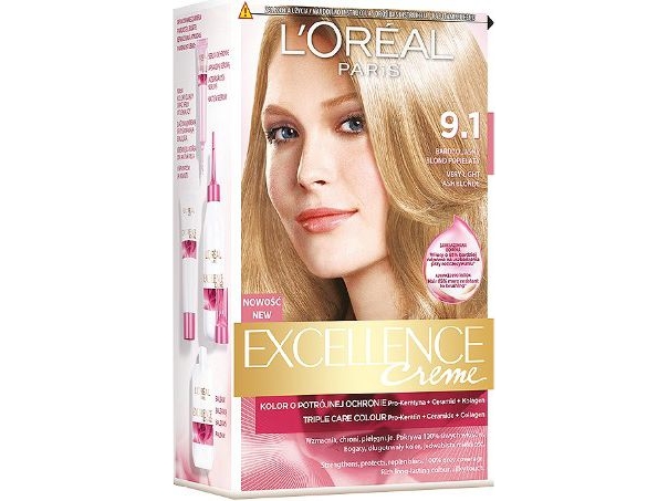 LOreal Paris Excellence Creme Cream coloring 9.1 very light ash blonde | Hårvård - Hårfärg | GameStuff