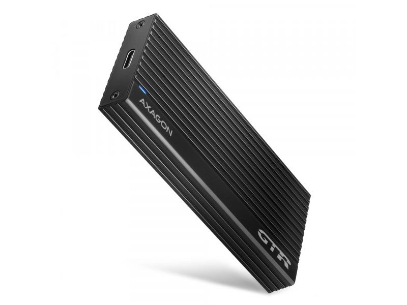 Axagon Em2-Gtr Externes Gehäuse Für M.2 Ssds Usb-C 3.2 Gen 2, Schwarz (Eem2-Gtr)