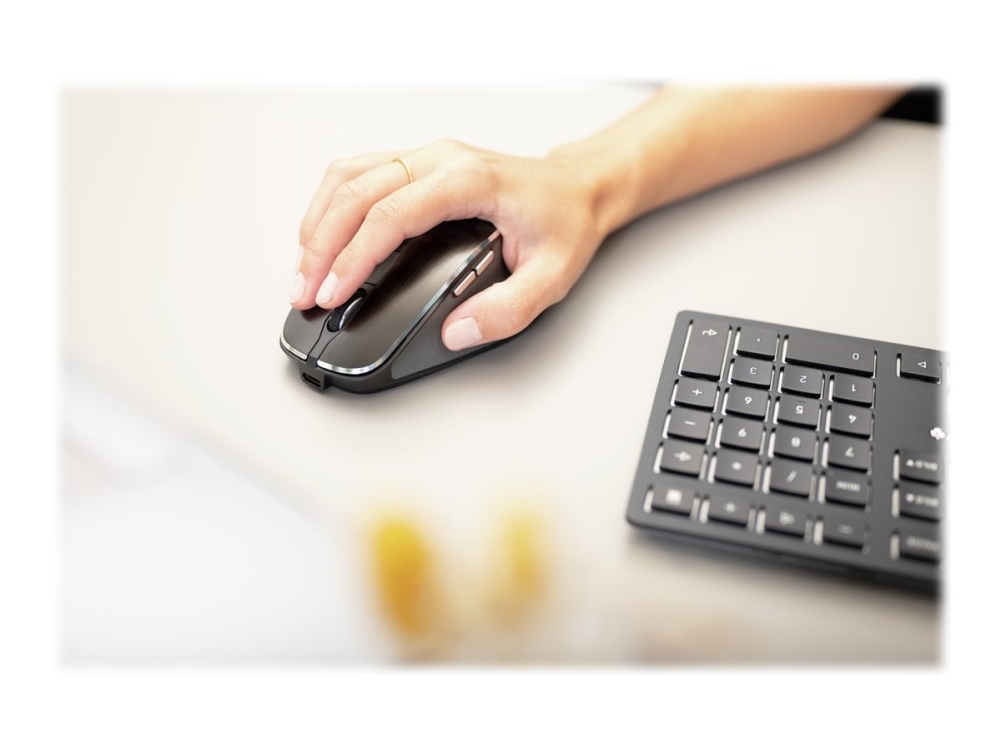 Cherry Dw 9500 Slim - Sæt Med Mus Og Tastatur - Trådløs - 2.4 Ghz, Bluetooth 4.0 - Pan Nordic - Tastkontakt: Cherry Sx - Grå, Sort - Plastikfri Indpa