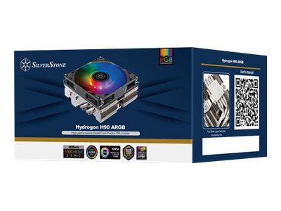 Silverstone Hydrogon H90 Argb, Ventilator, 9,2 Cm, 500 Rpm, 2600 Rpm, 45,73 Cfm, Schwarz