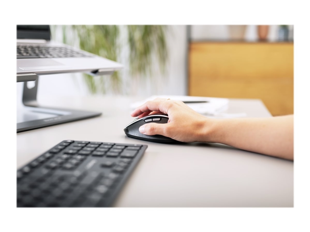 CHERRY DW 9500 SLIM - Sats med tangentbord och mus - trådlös - 2.4 GHz, Bluetooth 4.0 - spansk - tangentbrytare: CHERRY SX - grå, svart - plastfri förpackning | Datorer & Surfplattor - Datorer - tillbehör - Tangentbord | GameStuff