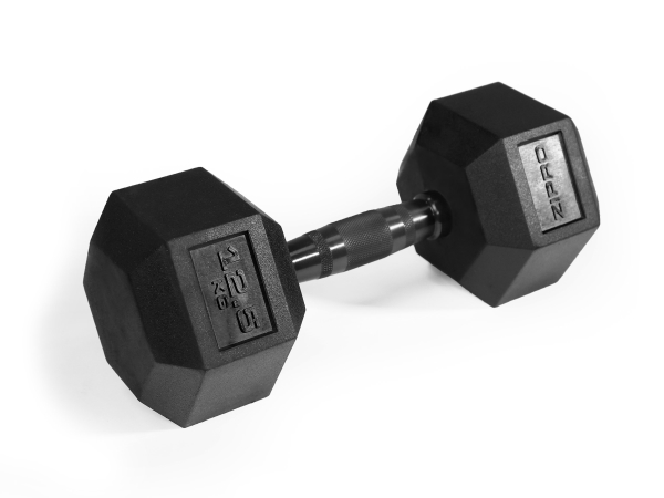 Dumbbell Zipro Zipro Dumbbell Hex Rubberized Steel 12.5 Kg