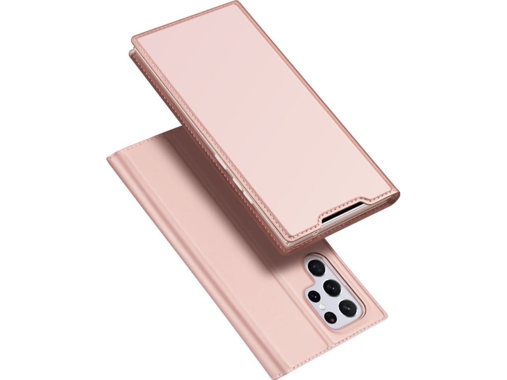Dux Ducis Dux Ducis Skin Pro Hölsterfodral Flip Cover Samsung Galaxy S22 Ultra Rosa
