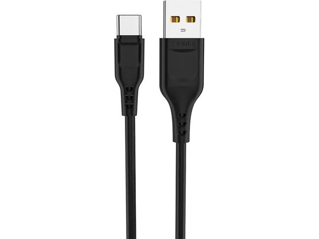Usb-Kabel Denmen Usb-A Auf Usb-C 1 M Schwarz (29349)