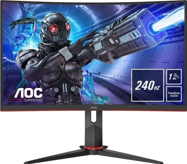 Aoc G2 C32g2ze/Bk, 80 Cm (31.5"), 1920 X 1080 Pixel, Full Hd, Led, 4 Ms, Schwarz, Rot