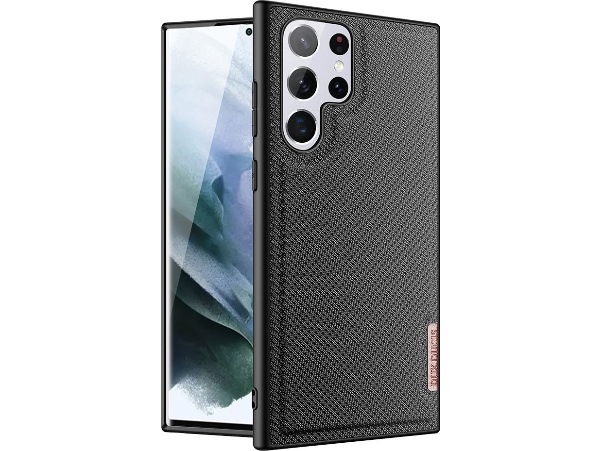 Dux Ducis Dux Ducis Fino Fodral Med Nylonöverdrag Samsung Galaxy S22 Ultra Svart
