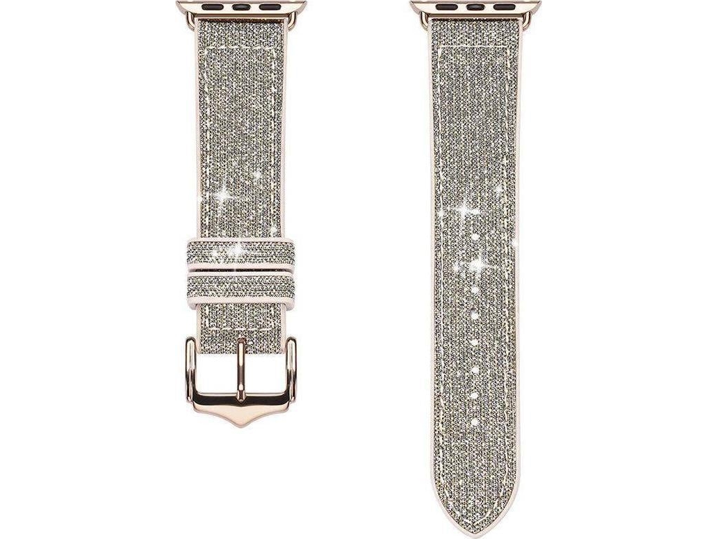 Dux Ducis Armband Für Watch 7 / 6 / 5 / 4 / 3 / 2 / Se (41 / 40 / 38Mm) – Silber (Sparkle Version)