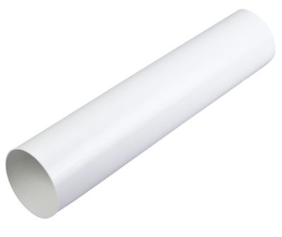 Duka Vent.Rør Ø100x500mm - Hvid Plast Fremstilles I 2Mm Pvc