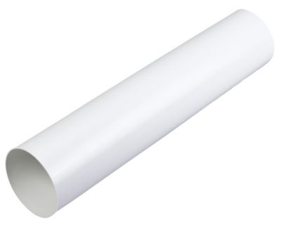 Duka Vent.Rør Ø125x500mm - Hvid Plast Fremstilles I 2Mm Pvc