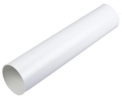 Duka Ventilationsrør Ø100 - Hvid Plast Ø100x1000mm
