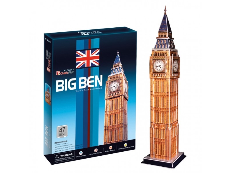 CubicFun Big Ben, 44 kpl, Rakennukset, 10 vuosi/vuosia