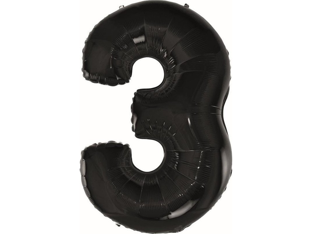 Folieballong B&C Numeral3 svart 92cm FG-C85CZ3 42990 | Trädgården - Pools & Vatten spel - Poolleksaker | GameStuff