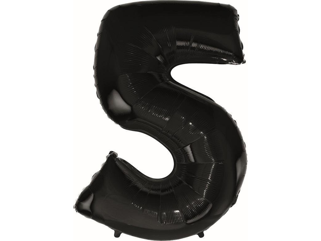 B&C Folienballon Numeral5 Schwarz 92Cm Fg-C85cz5 43034