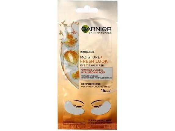 Garnier Moisture Fresh Look Eye Tissue Mask - Orange, 6G