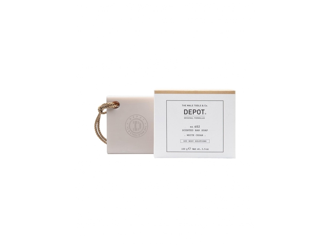 Depot, 600 Body Solutions No. 602, Botanical Complex, Cleansing, White Cedar, Scented Soap Bar , 100 g