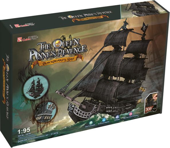 Cubicfun 3D-Puzzle Piratenschiff „Karaliene Ana“