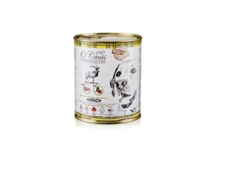 O-Canis Hundefutter Aus Der Dose - Nassfutter - Hirsch Mit Buchweizen - 800 G