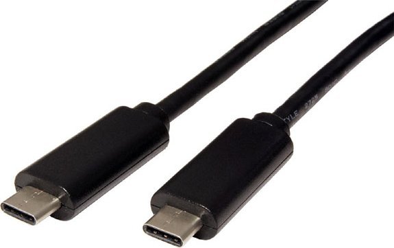 Red Fighter Usb Cable (3.1), Usb C M- Usb C M, 0.5M, Black, Plastic Bag