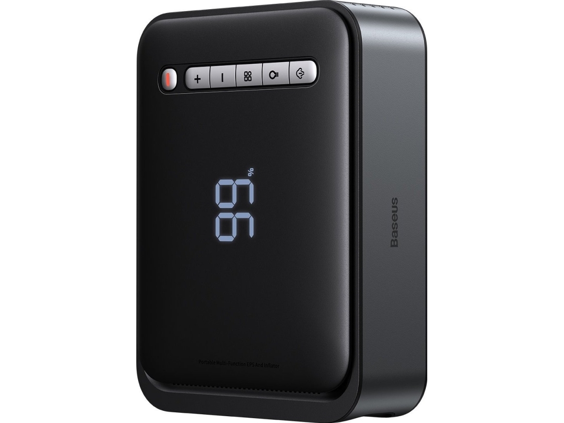 Baseus Schwarz Super-Energie-2-In-1-Starthilfegerät (1000 A), - Image 3
