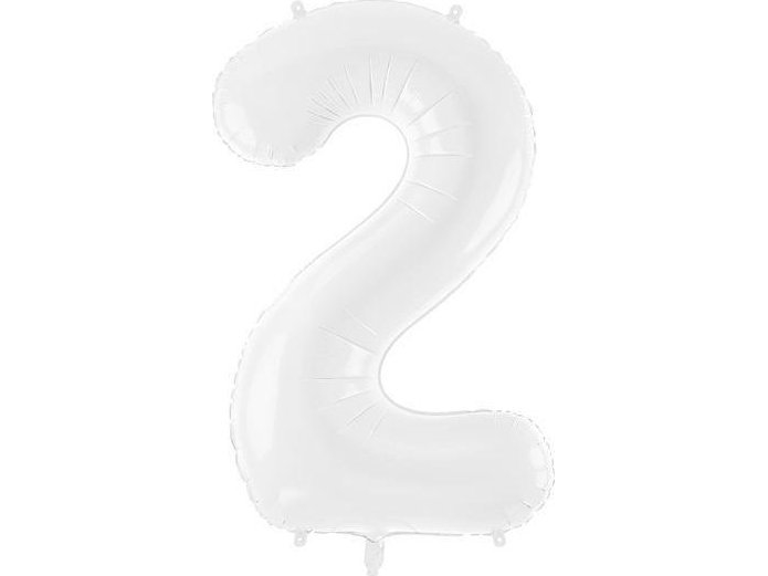 Foil Balloon 2 86Cm White