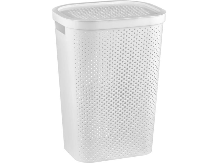 Curver Wäschekorb Infinity Dots 60L Weiß