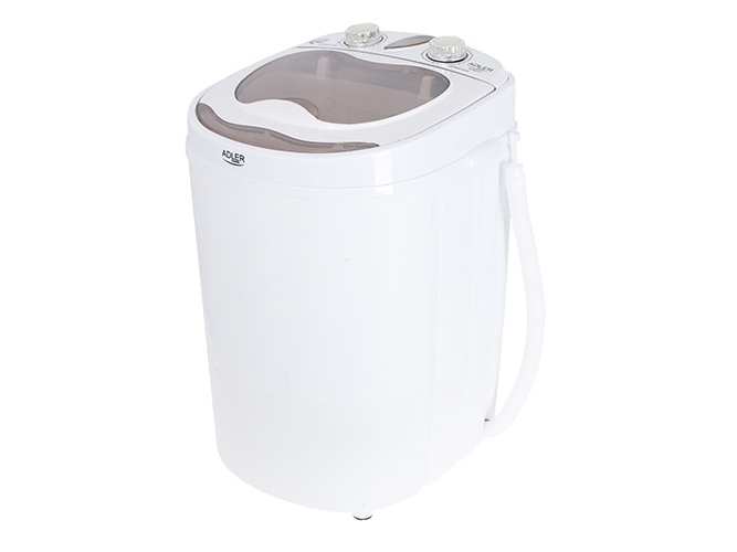 Adler AD 8055, Toppmatad, 3 kg, Gräddfärgad, Vit | Vitvaror - Tvätt & torkning - Toppmatade tvättmaskiner | GameStuff