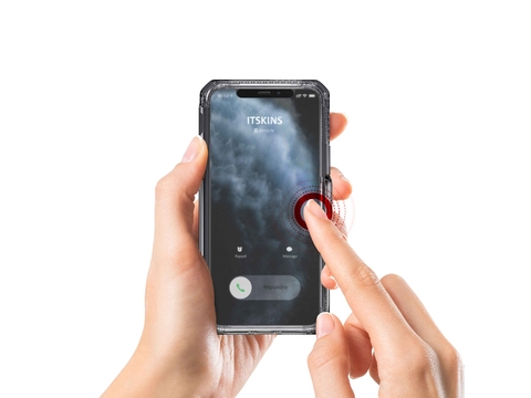 ITSKINS SPECTRUM VISION CLEAR cover for iPhone 11 Pro / XS / X®. Smoke